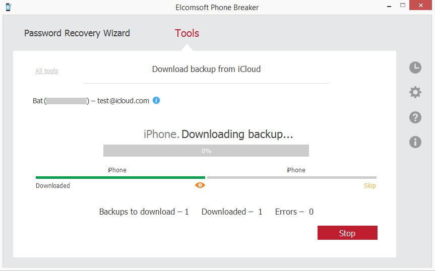 download backups several